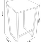 Conjunto 02 Banquetas Pietra Suede Base Dourado D03 - D'rossi