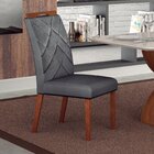 Conjunto 02 Cadeiras De Madeira Para Sala De Jantar Larissa F