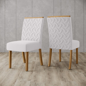 Conjunto 02 Cadeiras Estofadas Adore Henn | Leroy Merlin