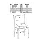 Conjunto 02 Cadeiras Estofadas Pes Mdf Milano 40000 Pln