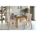 Conjunto 02 Cadeiras Odara Lopas - Rovere Naturale - Veludo N