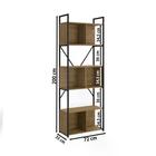 Conjunto 02 Estantes Com Nicho Industrial Crome Li014 Kappesb