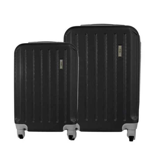 Conjunto 02 Malas De Viagem E Bordo Pequena E Grande Em Abs I