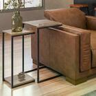 Conjunto 02 Mesas Laterais Estilo Industrial Class Demoliçao