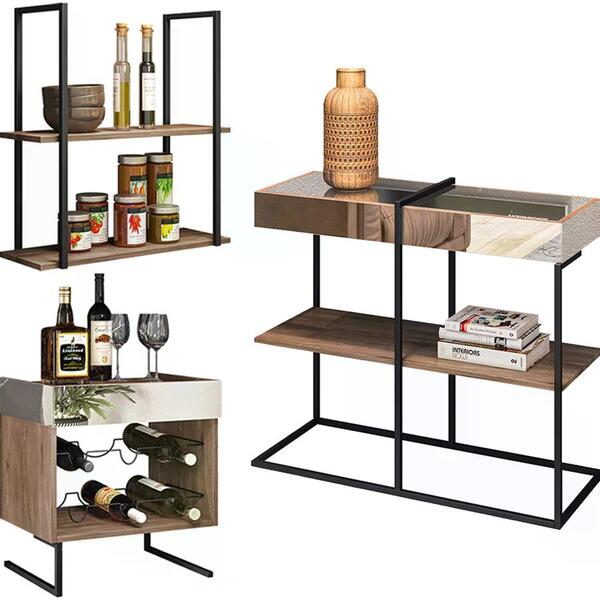 Conjunto 03 Peças Estilo Industrial Class Demoliçao Preto Mil