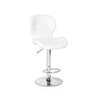 Conjunto 04 Banquetas Slim Couro Pu Regulagem De Altura - Bra