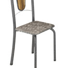 Conjunto 04 Cadeiras Para Sala De Jantar Julia Cisal/prata