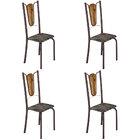 Conjunto 04 Cadeiras Para Sala De Jantar Julia Riscas/cacau