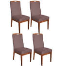 Conjunto 04 Cadeiras Para Sala De Jantar Ricco Estofada Madei