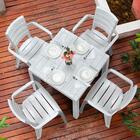 Conjunto 04 Cadeiras Plástica Com Braços Baru Rimax