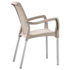 Conjunto 04 Cadeiras Plástica Com Braços Shia Rimax