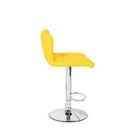 Conjunto 05 Banquetas Gomos Couro Pu Regulagem De Altura - Am