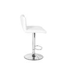 Conjunto 05 Banquetas Gomos Couro Pu Regulagem De Altura - Br