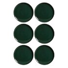 Conjunto 06 Prato De Sobremesa Verde Stoneware 21,5 Cm Neo Na