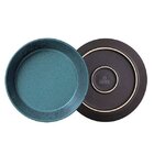 Conjunto 06 Prato Fundo Azul Stoneware 19,5 Cm Neo Night Sky