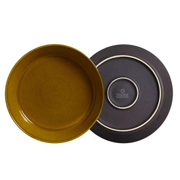 Conjunto 06 Prato Fundo Stoneware 19,5 Cm Neo Âmbar Porto Bra
