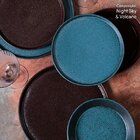 Conjunto 06 Prato Sobremesa Azul Stoneware 21,5 Cm Neo Night