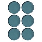 Conjunto 06 Prato Sobremesa Azul Stoneware 21,5 Cm Neo Night