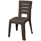 Conjunto 06un Cadeira Plástica Baru Marrom Rimax