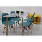 Conjunto 10 Cadeiras Eiffel Pp Base Madeira