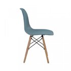 Conjunto 10 Cadeiras Eiffel Pp Base Madeira