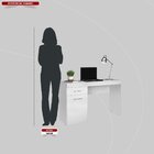 Conjunto 10 Escrivaninhas Com Vitória 1 Gaveta 1 Porta 120cm