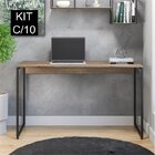Conjunto 10 Escrivaninhas Iron 120cm Industrial