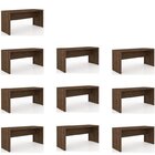 Conjunto 10 Escrivaninhas Me4109 163cm Nogal Nogal