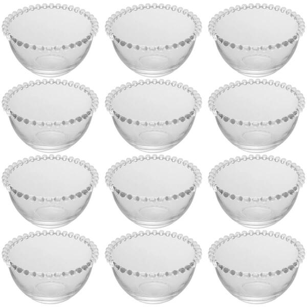 Conjunto 12 Bowls De Cristal Tigelas 400ml Doces Sobremesas A