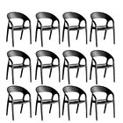 Conjunto 12 Cadeiras De Plástico Polipropileno Empilhável Gla