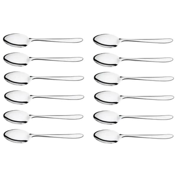 Conjunto 12 Colheres De Mesa 18x4cm Siena Brinox Cozinha Mes