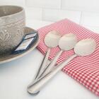 Conjunto 12 Colheres Pequenas Para Sobremesa Aço Inox Linha V