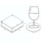 Conjunto 12 Descansos Para Copos Bolacha Maria Com Caixinha M