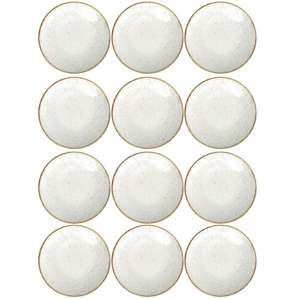 Conjunto 12 Pratos De Porcelana Tramontina Para Sobremesa 21c