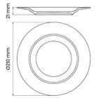 Conjunto 12 Pratos De Sobremesa Porcelana 21cm Tramontina Mar