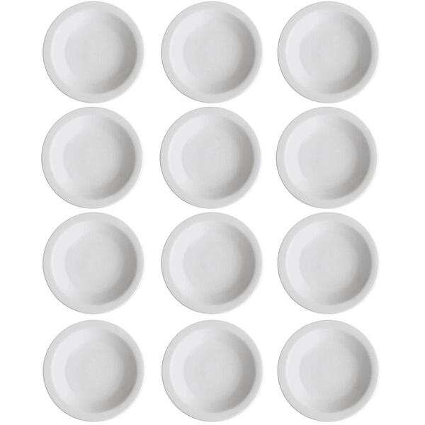 Conjunto 12 Pratos Fundos De Porcelana 21,5cm Classe Única Ig