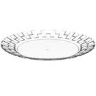 Conjunto 12 Pratos Grandes Plástico Resistente 26cm Transpare