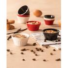 Conjunto 12 Ramekins Pretos Canelados 90ml Potes Bowls Pequen