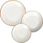 Conjunto 12pçs Pratos De Porcelana Tramontina Rústico Marrom