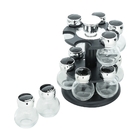 Conjunto 13 Peças Para Tempero Com Tampa E Base Giratória Pre