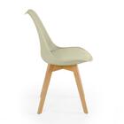 Conjunto 14 Cadeiras De Jantar Eames Wood Leda Design Estofad