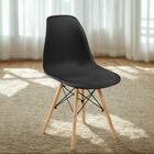 Conjunto 16 Cadeiras Charles Eames Eiffel Wood Base Madeira -