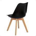 Conjunto 18 Cadeiras De Jantar Eames Wood Leda Design Estofad