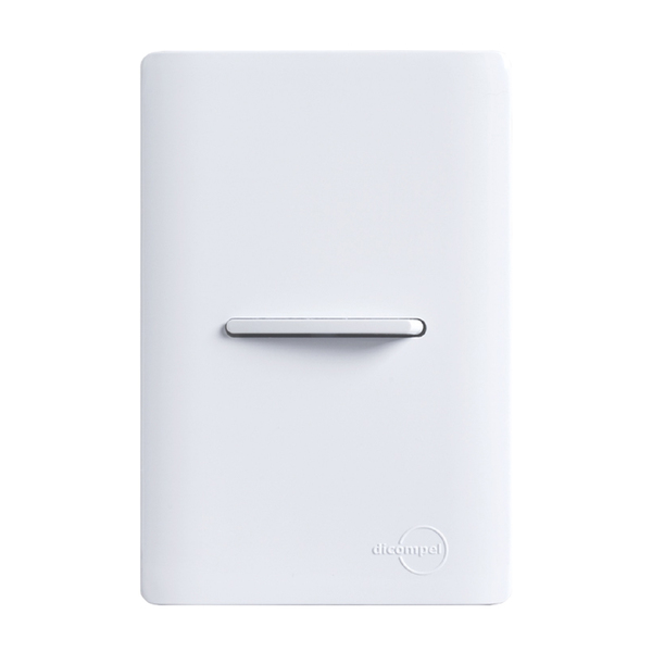 Conjunto 1 Interruptor Paralelo 4X2 Branca Dicompel