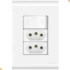 Conjunto 1 Interruptor Paralelo Com 2 Tomadas 20a Tramontina