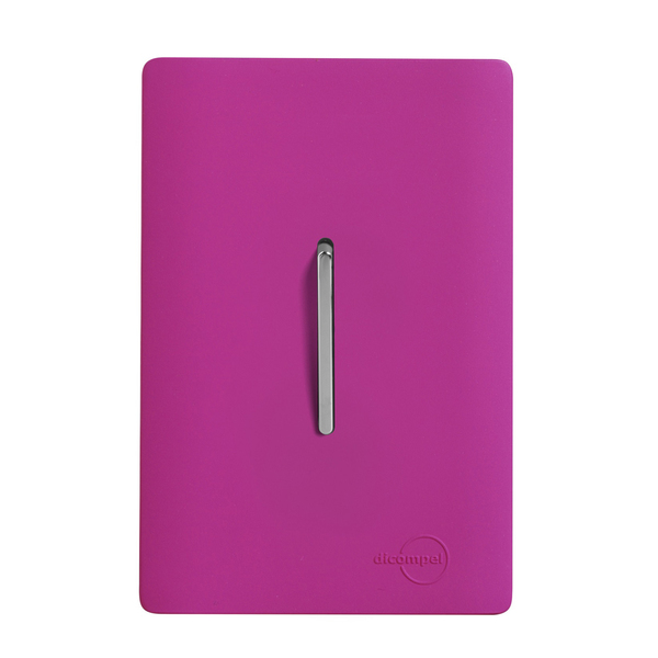 Conjunto 1 Interruptor Paralelo Cromado 4X2 Dicompel