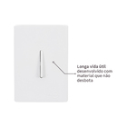 Conjunto 1 Interruptor Simples 4X2 Branco Dicompel