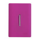 Conjunto 1 Interruptor Simples 4X2 Rosa Fosco Dicompel