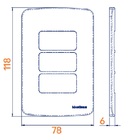 Conjunto 1 Interruptor Simples + 1 Interruptor Paralelo 4x2 B