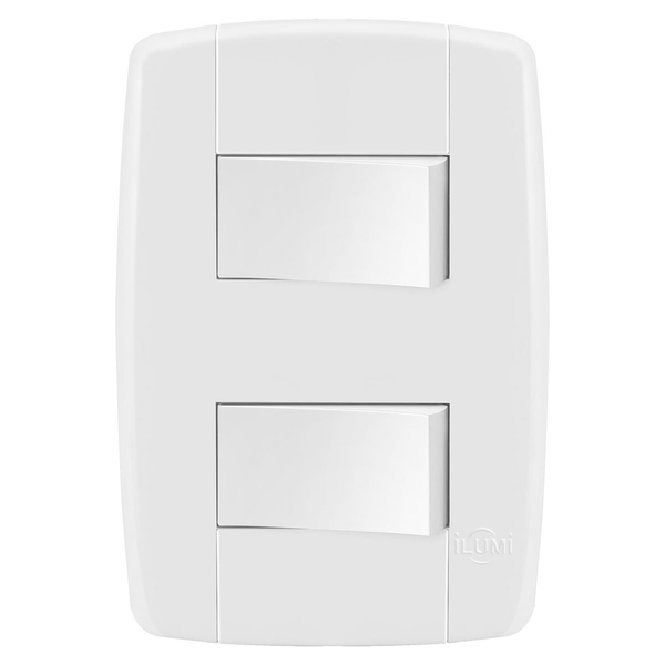 Conjunto 1 Interruptor Simples + 1 Paralelo - Ilumi Lev - 870